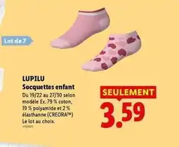 Lidl Lupilu - socquettes enfant offre