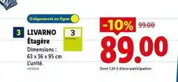 Lidl Livarno - étagère offre