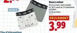 Lidl Lycra - boxers enfant offre