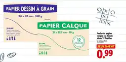 Lidl Papier dessin à grain offre