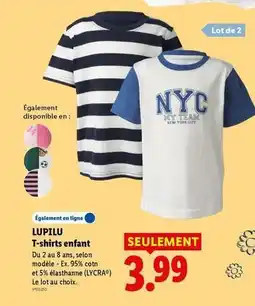 Lidl My - t-shirts enfant offre