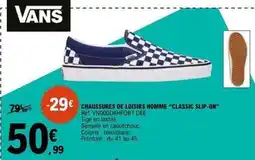 E.Leclerc Sport Vans - chaussures de loisirs homme classic slip-on offre