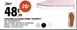 E.Leclerc Sport Chaussures de loisirs femme authentic offre