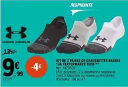 E.Leclerc Sport Lot de 3 paires de chaussettes basses jua performance tech offre