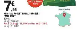 E.Leclerc Nems au poulet halal surgelés offre
