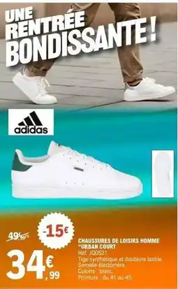 E.Leclerc Sport Adidas - chaussures de loisirs homme jurgan court offre