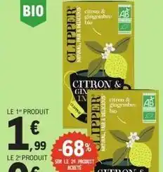 E.Leclerc Clipper - citron & sanguenne bio offre