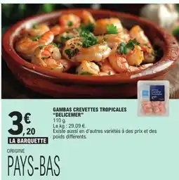 E.Leclerc Délicemer - gambas crevettes tropicales offre