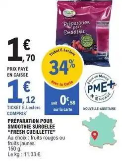E.Leclerc E.leclerc - preparation pour smoothie surgelee offre