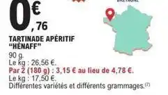 E.Leclerc Tartinade apéritif offre