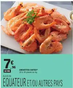 E.Leclerc Crevettes cuites offre