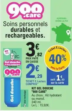 E.Leclerc Care - kit gel douche offre