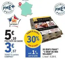 E.Leclerc E.leclerc - 20 oeufs frais offre