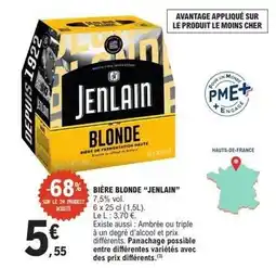 E.Leclerc Jenlain - bière blonde offre