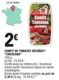 E.Leclerc Confit de tomates séchées offre