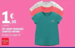 E.Leclerc Tee-shirt manches courtes enfant offre