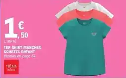 E.Leclerc Tee-shirt manches courtes enfant offre