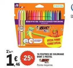E.Leclerc Bic - 18 feutres de coloriage offre