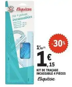 E.Leclerc Esquisse - kit de tracage incassable 4 pieces offre