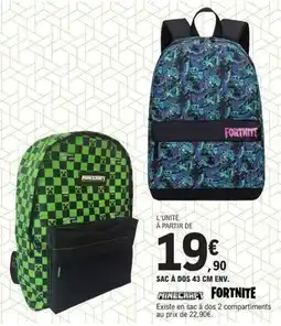 E.Leclerc Sac à dos 43 cm env offre
