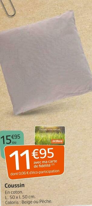 Jardiland Coussin offre