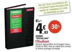 E.Leclerc Tous - agenda special bac l'etudiant offre