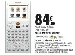 E.Leclerc Numworks - calculatrice graphique offre