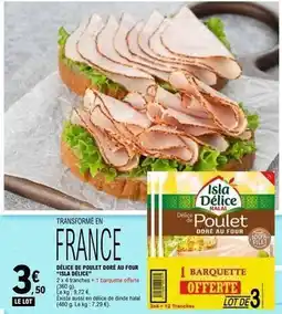 E.Leclerc Délice de poulet dore au four offre