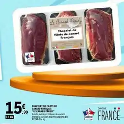 E.Leclerc Canard - chapelet de filets de les garbanop offre