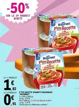 E.Leclerc P'tite recette bolognaise offre