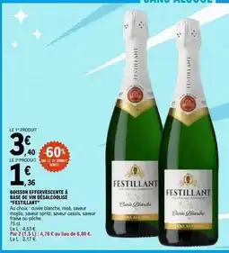 E.Leclerc Festillant - boisson effervescente à baston deslacoolsé offre