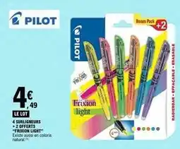 E.Leclerc Pilot - 4 surligneurs + 2 offerts offre