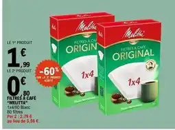E.Leclerc Melitta - filtres à café offre