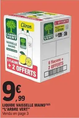 E.Leclerc L'arbre vert - liquide vaisselle mains offre