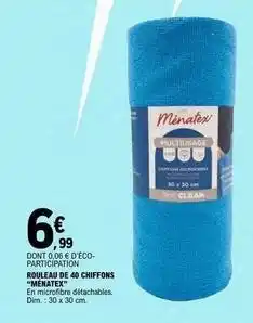 E.Leclerc Dim - rouleau de 40 chiffons offre