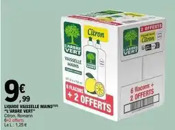 E.Leclerc L'arbre vert - liquide vaisselle mains offre