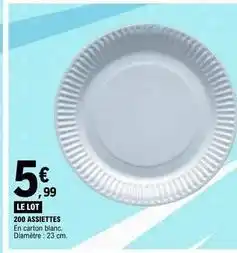 E.Leclerc Assiettes offre