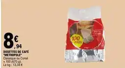E.Leclerc Dosettes de café offre