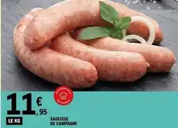 E.Leclerc Fait maison - saucisse de campagne offre