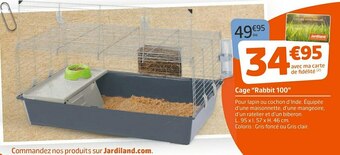 Jardiland Cage “rabbit 100” offre