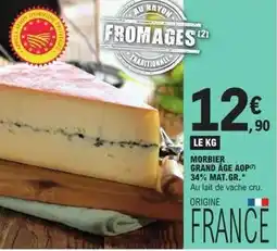 E.Leclerc Express Morbier grand age aop 34% mat.gr offre