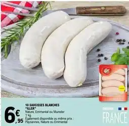 E.Leclerc Iller - 10 saucisses blanches offre