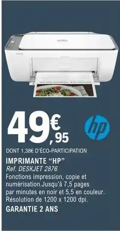 E.Leclerc Hp - imprimante offre