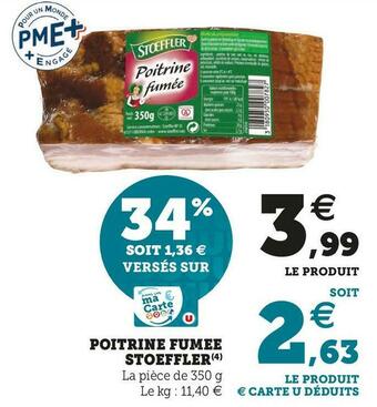 U Express Stoeffler poitrine fumee offre