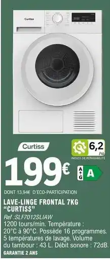 E.Leclerc Lave-linge frontal 7kg offre