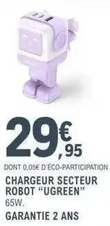 E.Leclerc Ugreen - chargeur secteur robot offre