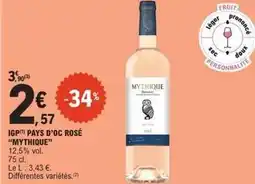 E.Leclerc Express Mythique languedoc - igp pays d'oc rosé offre