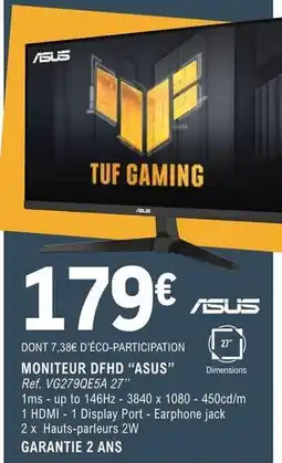 E.Leclerc Asus - monitor dfhd asus offre