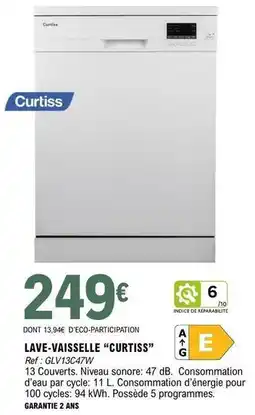 E.Leclerc Db - lave-vaisselle curiss offre
