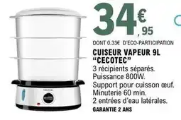 E.Leclerc Cuiseur vapeur 9l offre